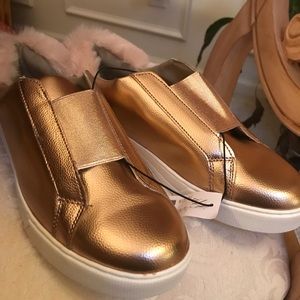 NY&C gold casual shoes sneakers